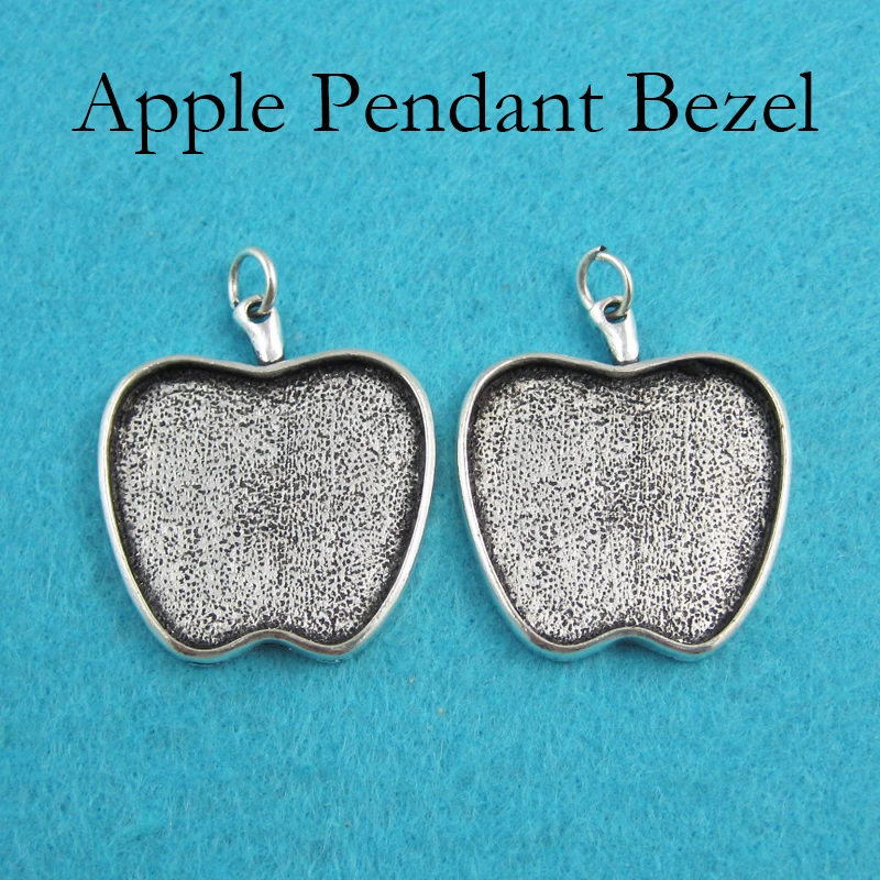 20 шт 25 мм установка кабошона яблока настройка камео пустая рамка подвеска поднос