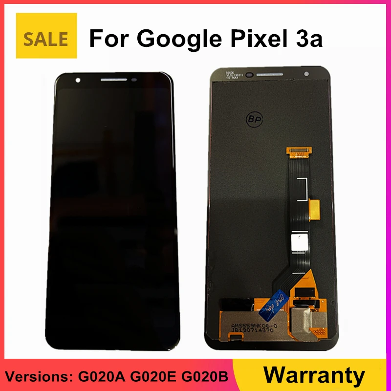 

100% Tested OEM For Google Pixel 3A LCD Display Screen Touch Digitized Assembly Replacement For Google 3 3A G020A G020E G020B
