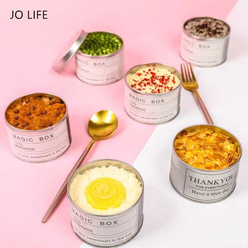 JO LIFE Tinplate Мусса десерт Оловянная Волшебная коробка соус для специй контейнер