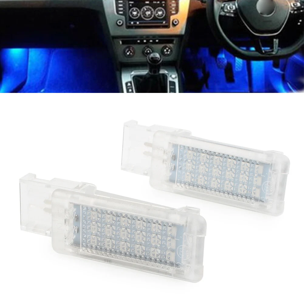 1 пара автомобисветильник синие светодиодные лампы для VW Golf MK5 MK6 Plus Jetta Passat CC EOS