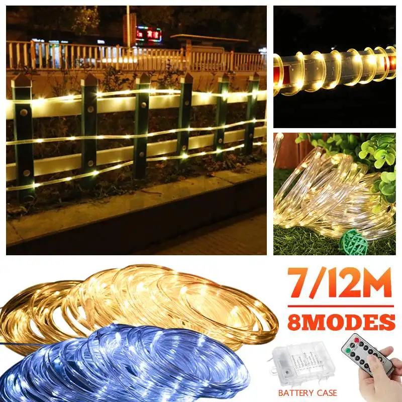 

7M/12M 50/100LED Фея светильник 8 режимов Управление Украшение Крытый IP44 Водонепроницаемый для Свадебная вечеринка для дома и сада