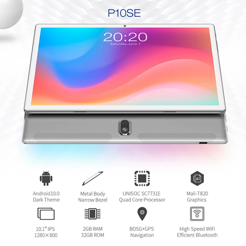 Teclast P10SE 10 1 дюймовые четырехъядерные планшеты ПК Android 0 32 Гб ROM Dual WiFi SC7731E 1280x800