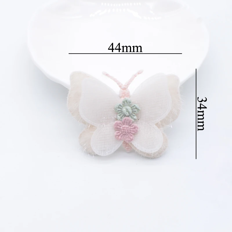 10 шт. ткань с подкладкой голова бабочки кошки мыши кролика смоляными