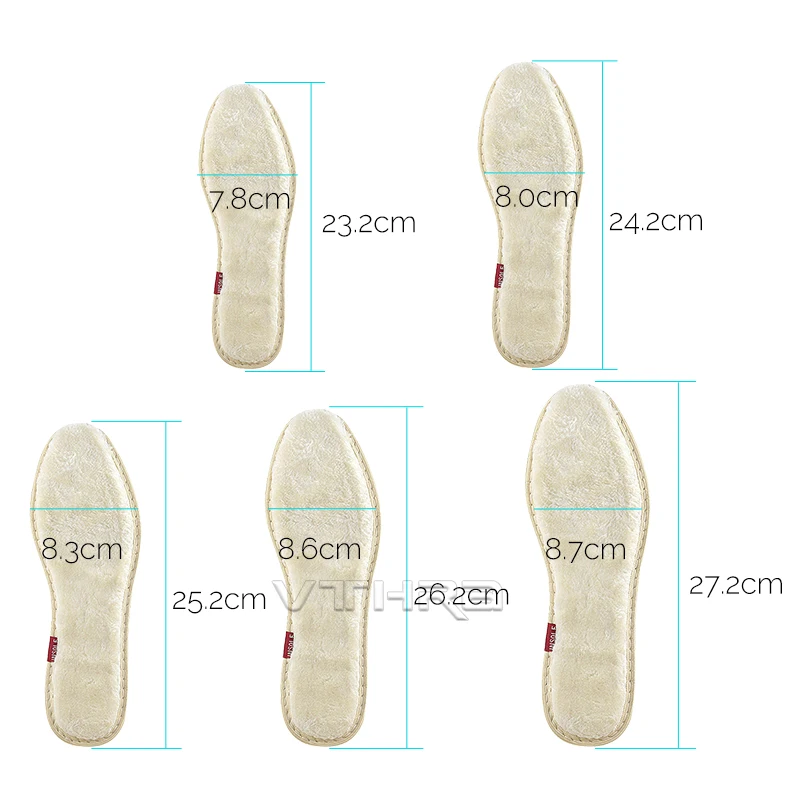 Сохраняющие тепло стельки с подогревом кашемировые теплые Утолщенные мягкие