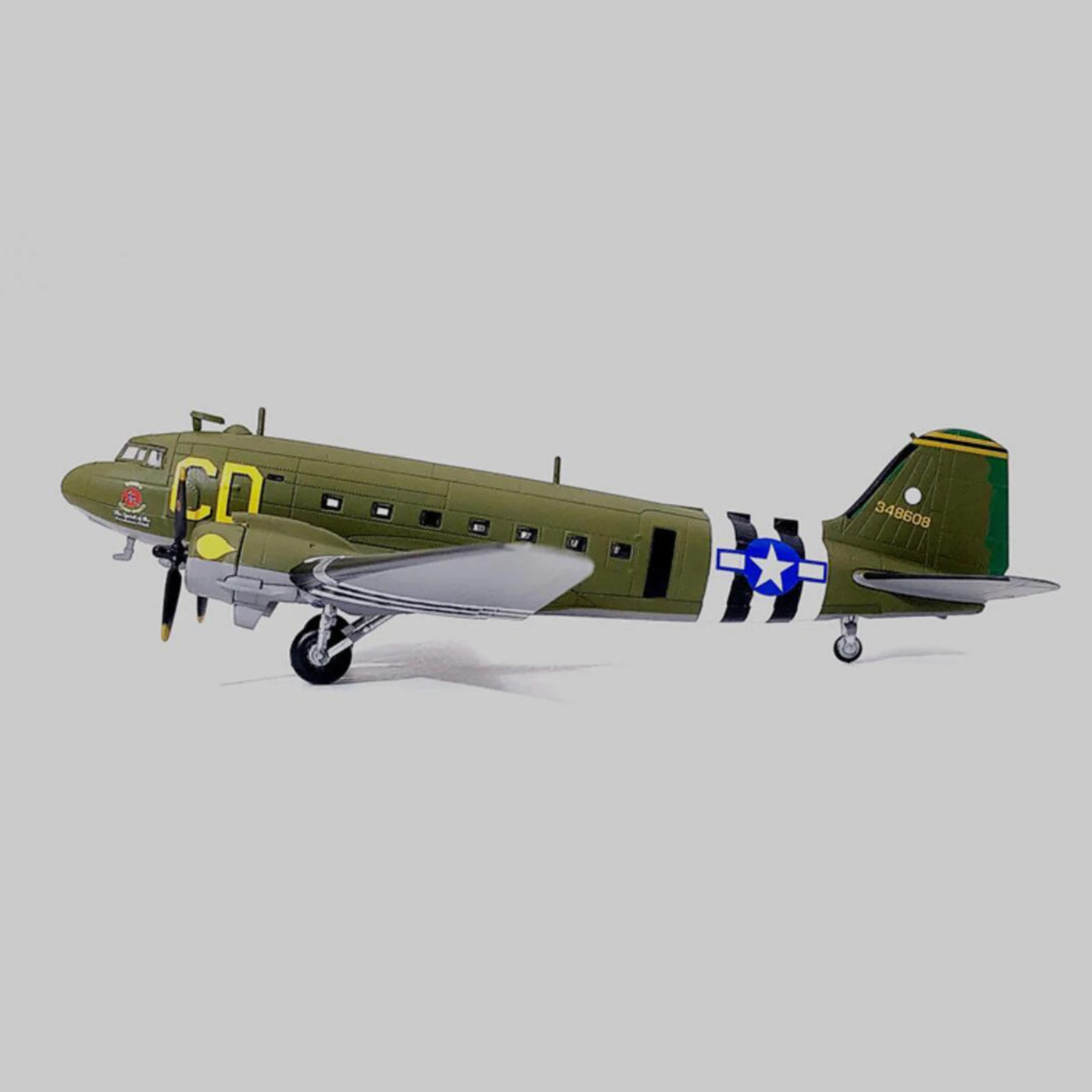 

Коллекция 1/100 года, модель самолета Второй мировой войны C47, модель транспорта, подарок под давлением, день D, 75