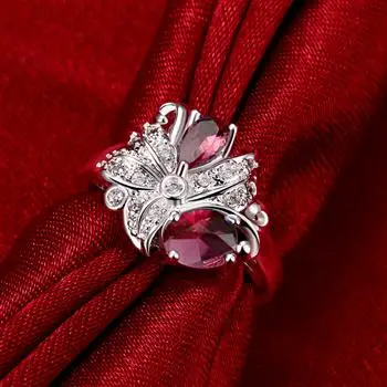 

Newest Foreign Trade New Elegant Ring Red Rings for Women Wedding Rings Luxury Jewelry 2021 Wholesale Rings SPR070-C-8