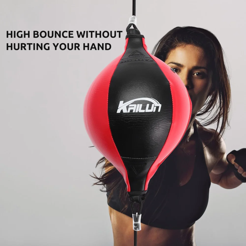 

1 Set Elastic Training Professional Hanging Boxing Durable Boxing for Workout Exercise Agility Training (Black Re