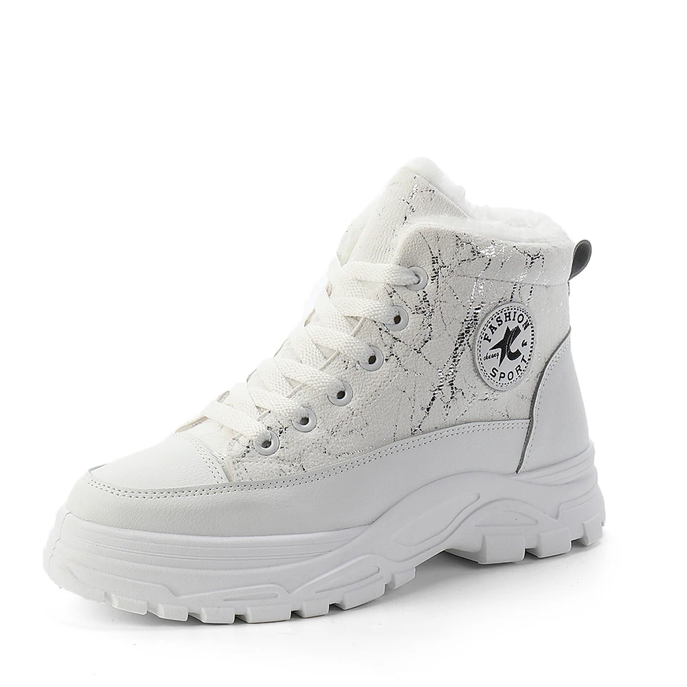 Женская Повседневная обувь из искусственной кожи модные женские кроссовки на