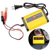 Full Automatic Car Battery Charger Intelligent Fast Power Charging Stages Lead Acid AGM GEL Battery-chargers LCD Display