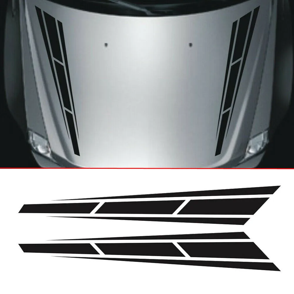 

1 Set Car Front Stickers Racing Stripes Graphics Decor Hood Sticker Accessories Vinyl Auto Decoration Styling