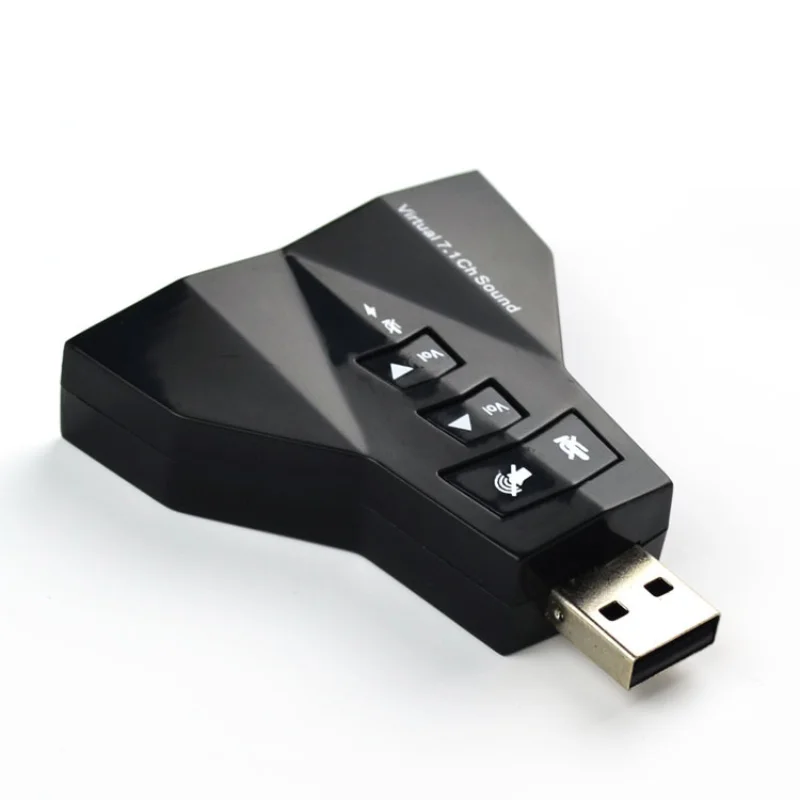USB-звуковая карта 7 1 каналов 3D Аудио звуковая адаптер для микрофона
