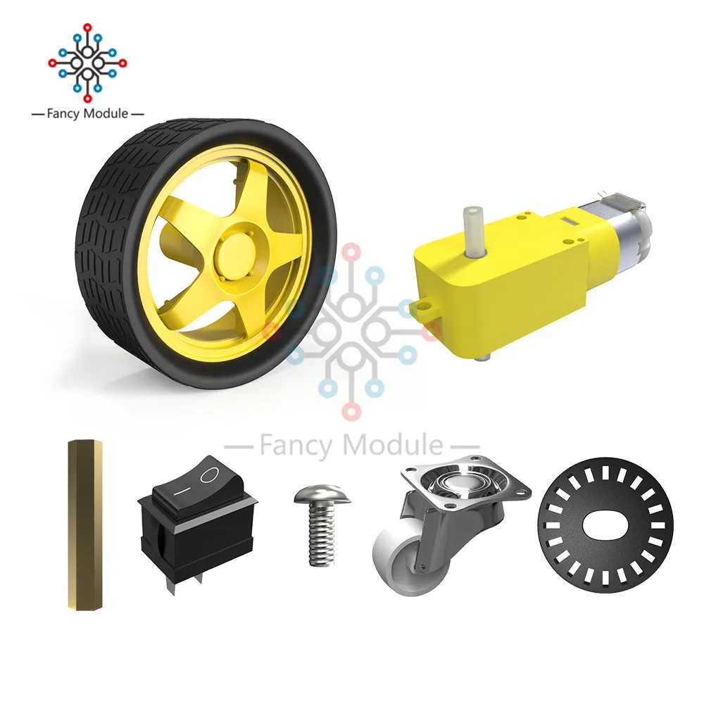 2WD Robot Smart Car Chassis Kits with Speed Encoder for Arduino 51 M26 DIY Education Kit | Инструменты