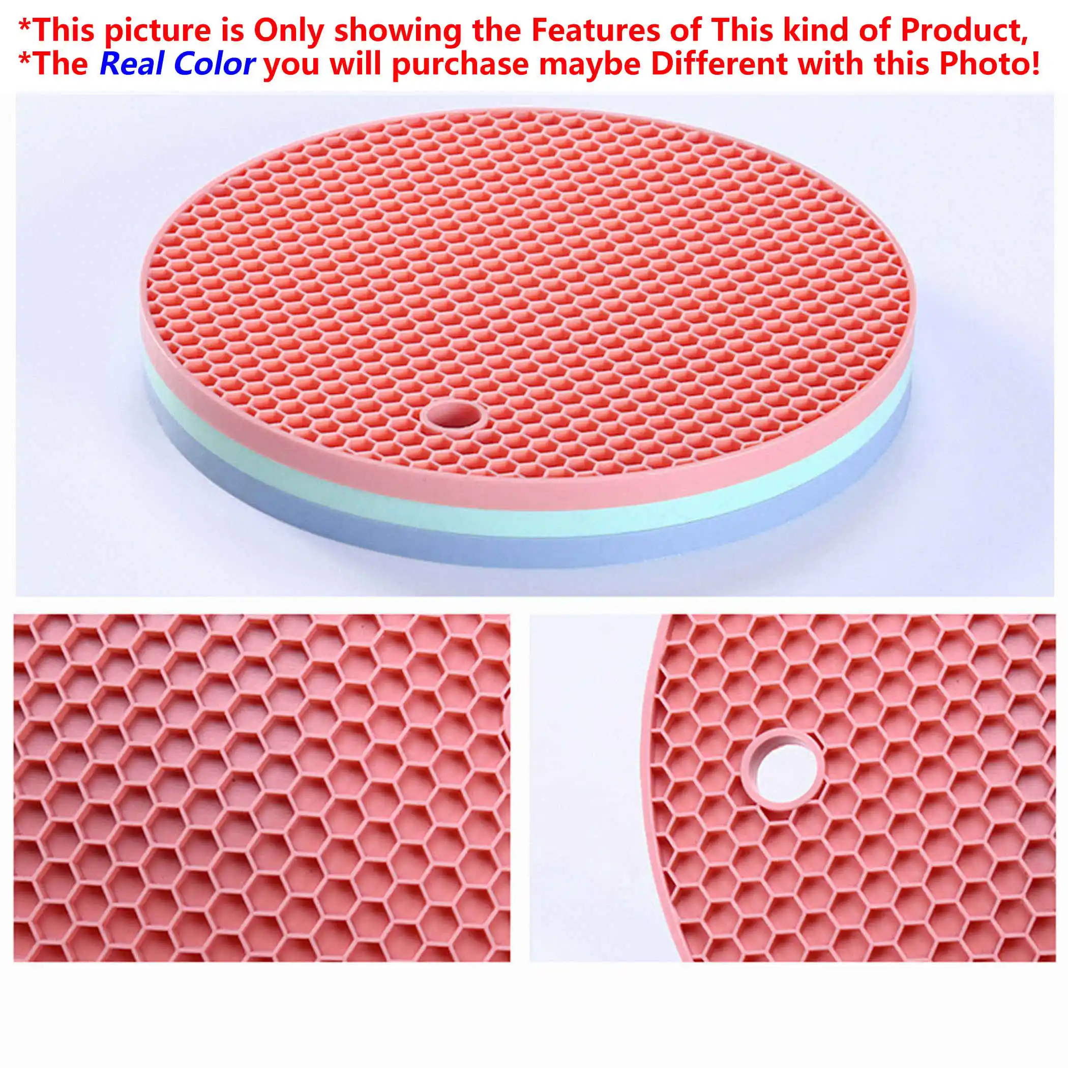 Виды силиконовых термостойких столовых салфеток в форме Honeycombed круглый стол для