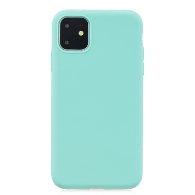 Чехол для телефона ярких цветов, чехол для iPhone 11 Pro Max, мягкий силиконовый чехол из ТПУ для Etui iPhone 6 7 8 Plus X XR XS Max, задняя крышка - Цвет: Sky Blue