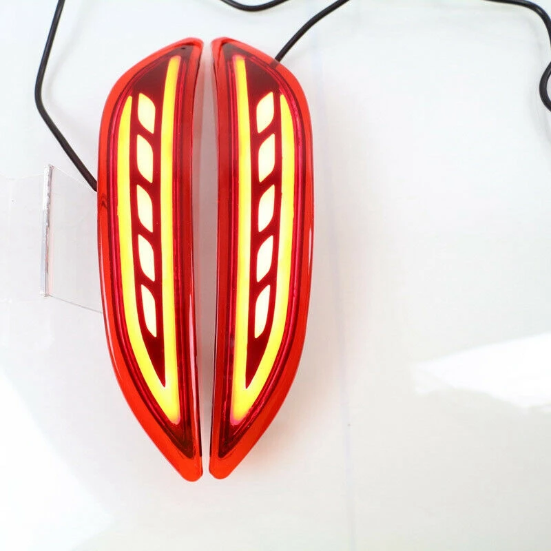 

DHBH-1 Set For Honda City 2014 2015 LED Rear Bumper Lights Brake Tail Light