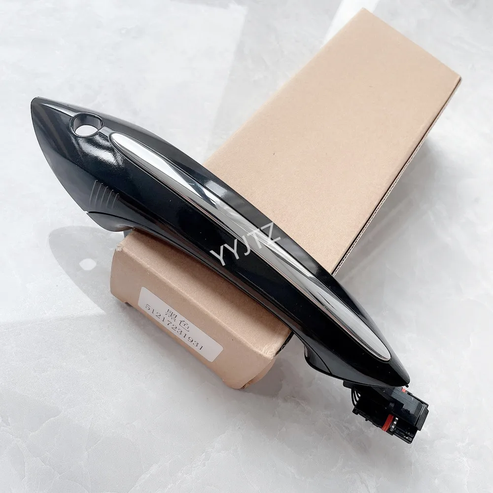 Дверная ручка черного цвета с комфортным доступом для BMW 7 серии F01 F02 F03 730d 730i 740d 740i