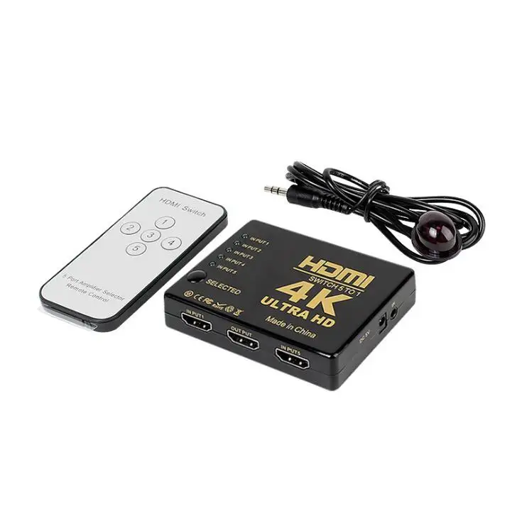 1 4 V мини Коммутатор HDMI 3D 1080p 5x1 5 портовый 4K переключатель сплиттер с