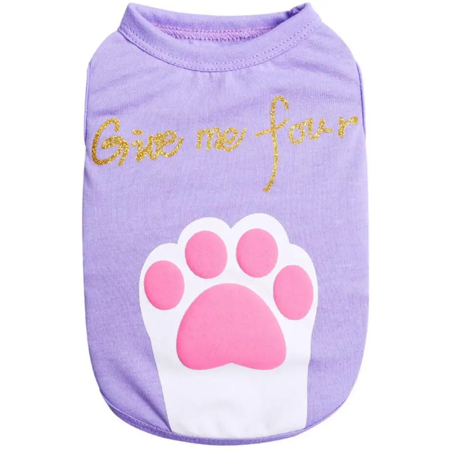 Новая летняя жилетка для щенка дешевая мягкая футболка питомца с рисунком звезды