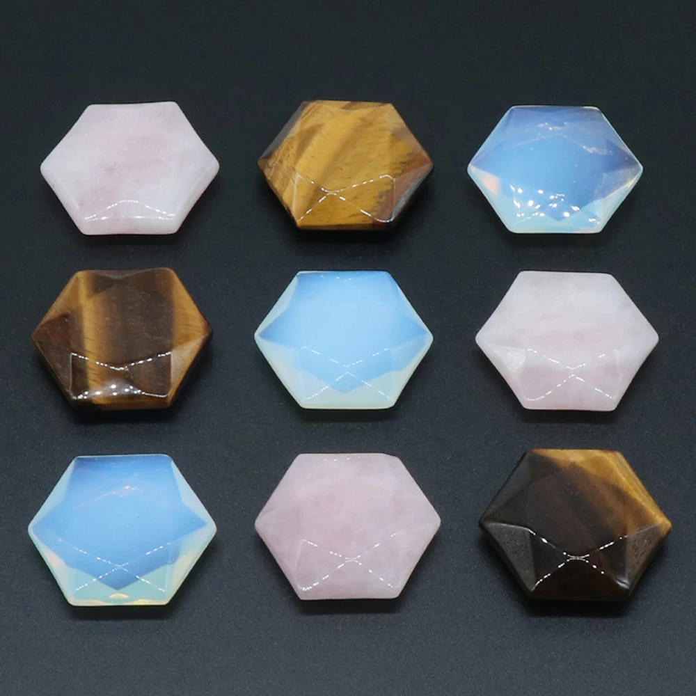 

Natural Stone Six Pointed Star Double-sided Hexagonal Energy Stone Quartz Mineral Specimen Agate Gemstone Home Ornaments Jewelry