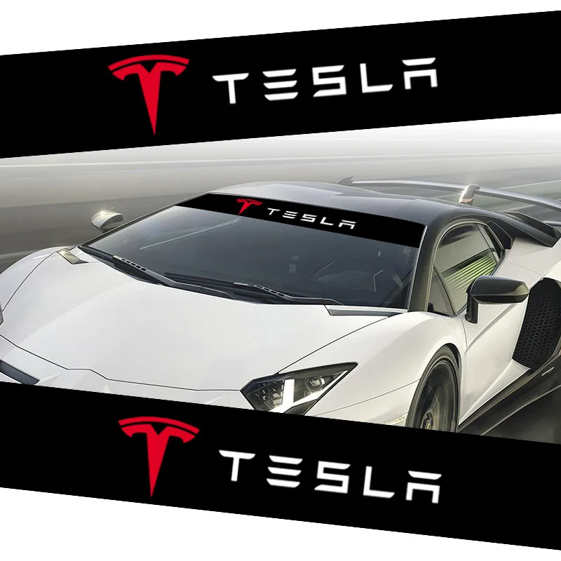 

Automobiles Front Rear Windshield Decor Decal Auto Window Sticker for Tesla Model 3 2021 Accessories Model Y Model S Model X