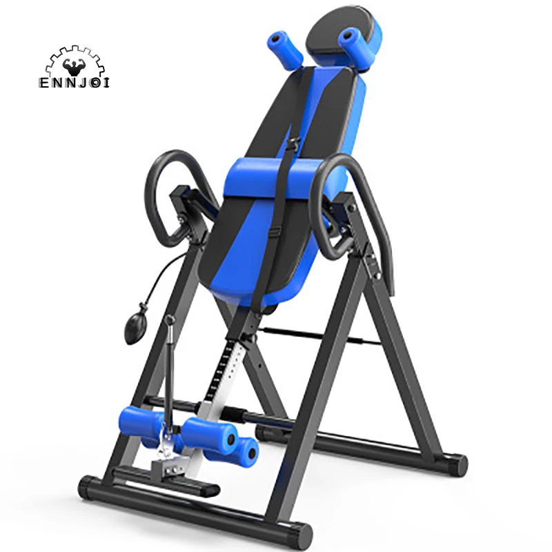 Foldable Fitness Gravity Inversion Table Back Pain Relief Ex