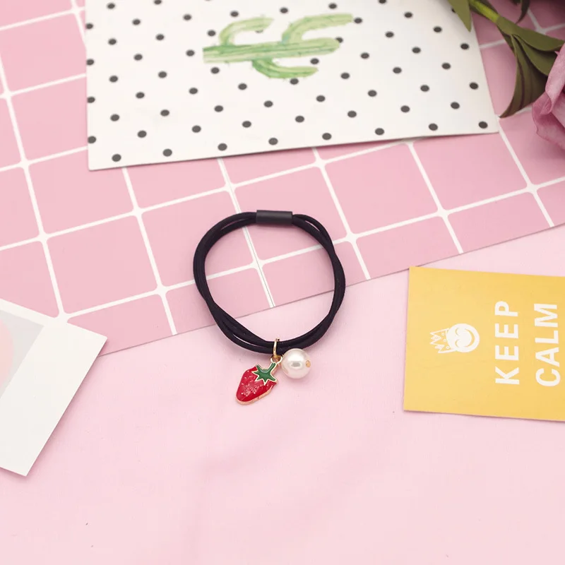 Милый женский эластичный аксессуар для волос с фруктами девочек повязка