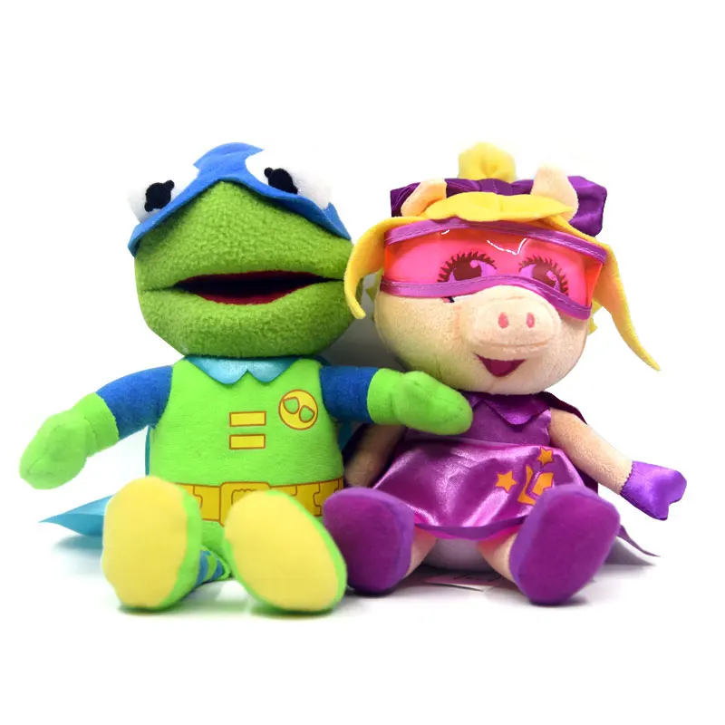 23 см Новая Милая маппетс маска для глаз Кермит Лягушка miss piggy мягкая плюшевая