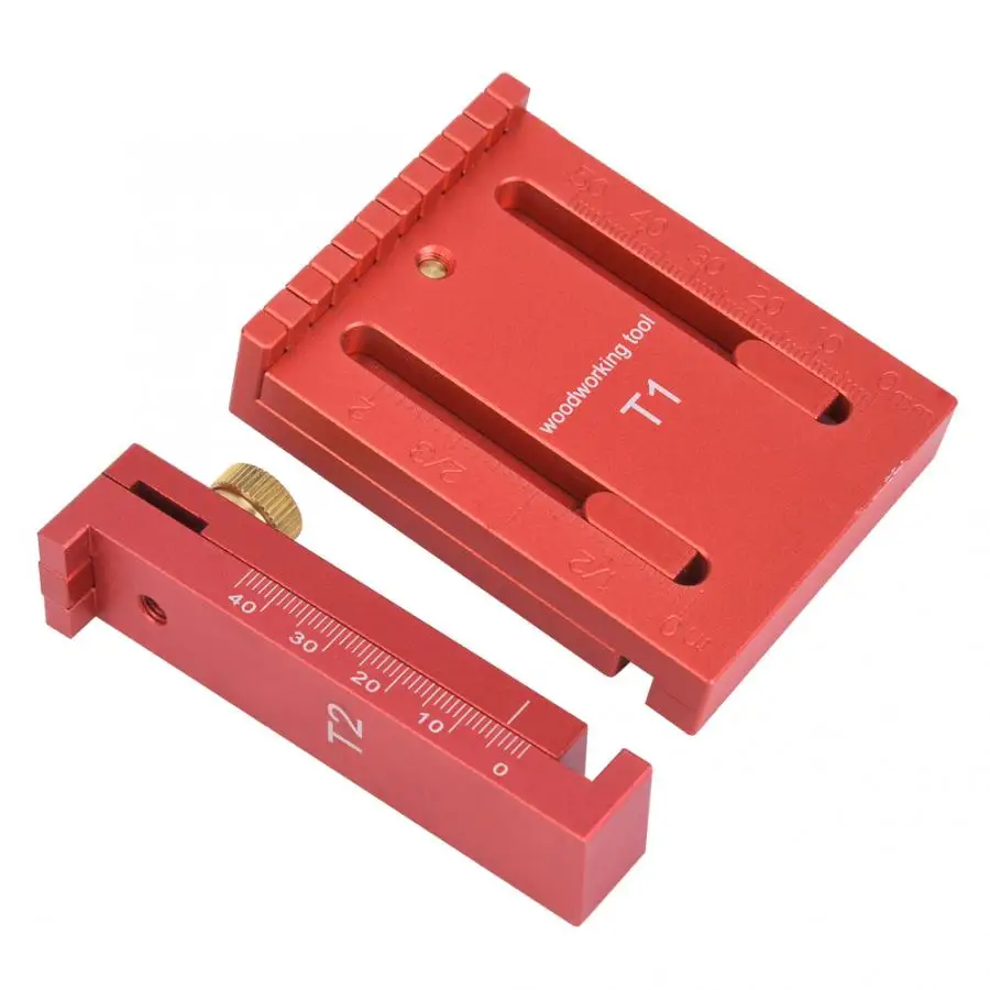 Плотник 2 шт. линейка для глубины измерения алюминиевый сплав латунь