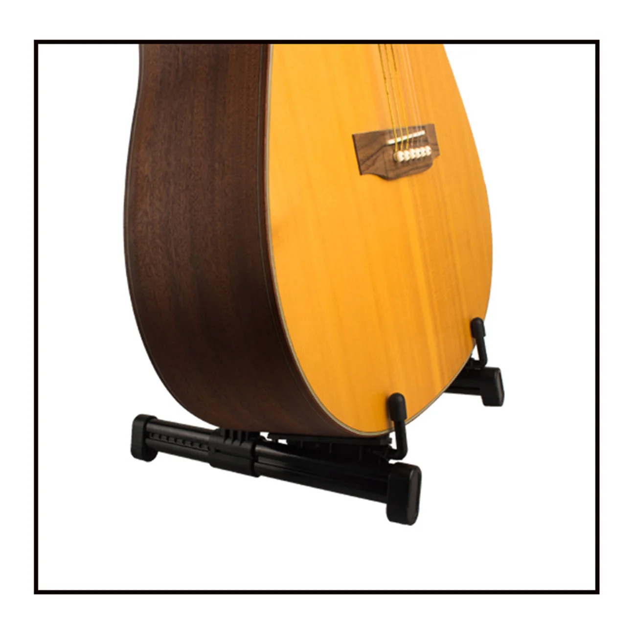 

Guitar Stand Holder Foldable Floor Standing Guitar Stand ABS Lightweight Retractable A Shelf Home Stand Instrument Accessories