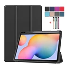 Чехол для Samsung Galaxy Tab S7 FE 12,4, с держателем для карандашей, чехол для galaxy tab s7 fe T736, чехол для Samsung S6 Lite 10,4
