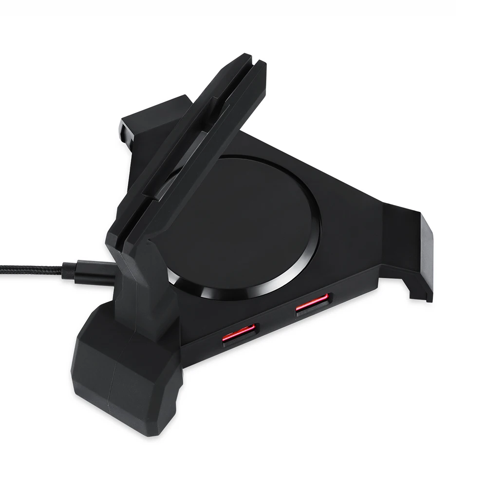 Держатель кабеля MOTOSPEED Q20 игровая мышь с 4 USB портами цвет светодиодный RGB