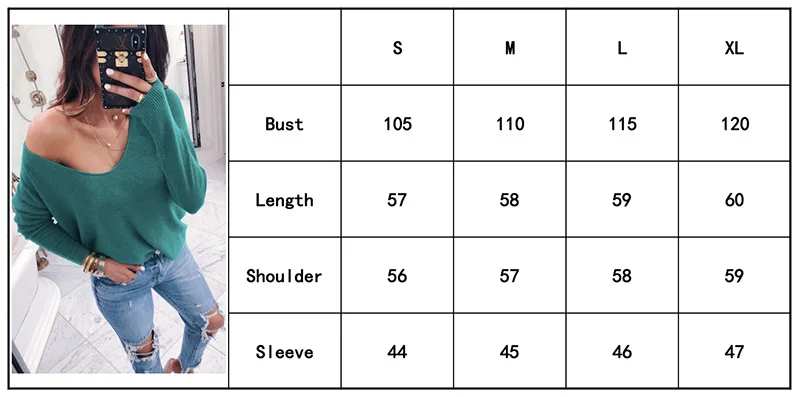 

T shirt Women Europe Summer Style Casual Loose Sexy V-neck Long-sleeve Off Shoulder Pullover Solid Color Tshirt