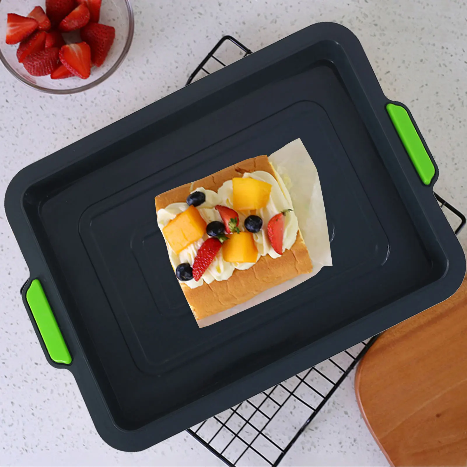 Форма для выпечки из пищевого силикона форма в рулоне антипригарная посуда