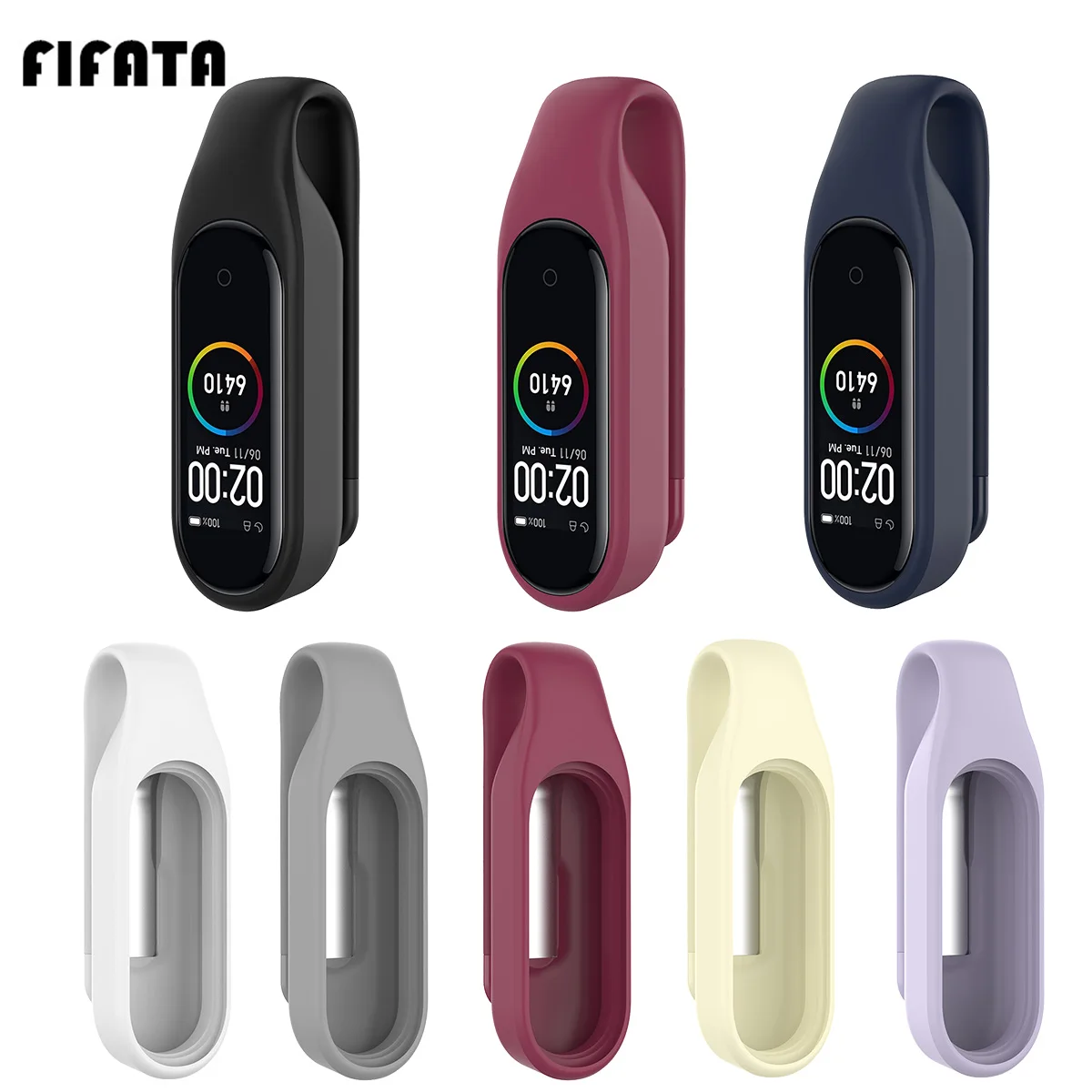 Силиконовый зажим для смарт-часов Xiaomi Mi Band 4/Mi 3 | Электроника