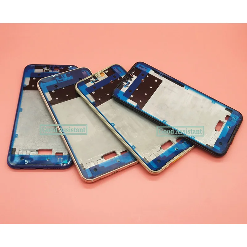 Черный/синий/розовый/Золотой 5,84 дюйма для huawei P20 lite/Nova 3E Передняя Корпус Шасси пластина ЖК-рамка дисплея рамка лицевой панели клей