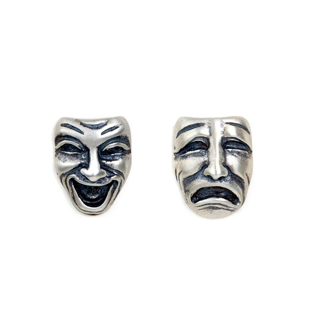 Серьги женские и мужские из серебра 925 пробы с креативным плачом|Серьги-гвоздики|