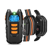usb electric dog training collar pet vibrating waterproof rechargeable remote control with lcd display dog collar for all dogs