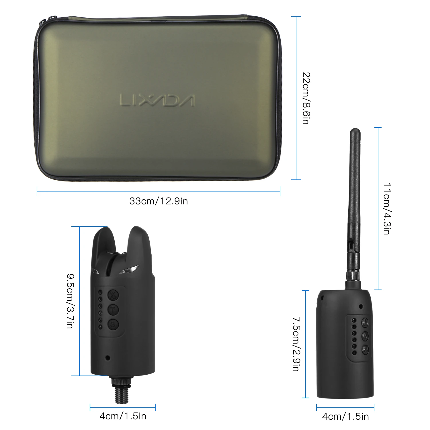 Lixada Беспроводной цифровой рыболовная сигнализация комплект поклевки Звук