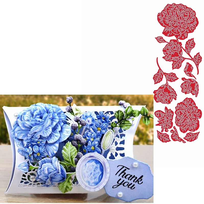 Очаровательные розы металлические Вырубные штампы вырубные для изготовления