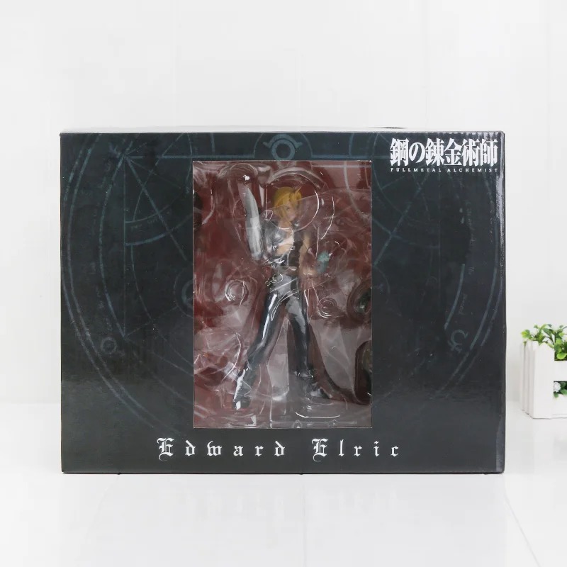 18cm Edward in box Аниме Стальной алхимик Эдвард Элрик фигурка игрушки Рой Мустанг ARTFX J 1/8 окрашенная пламя Алхимик фигурка Модель ПВХ игрушка Подарки - Цвет: 18cm Edward in box