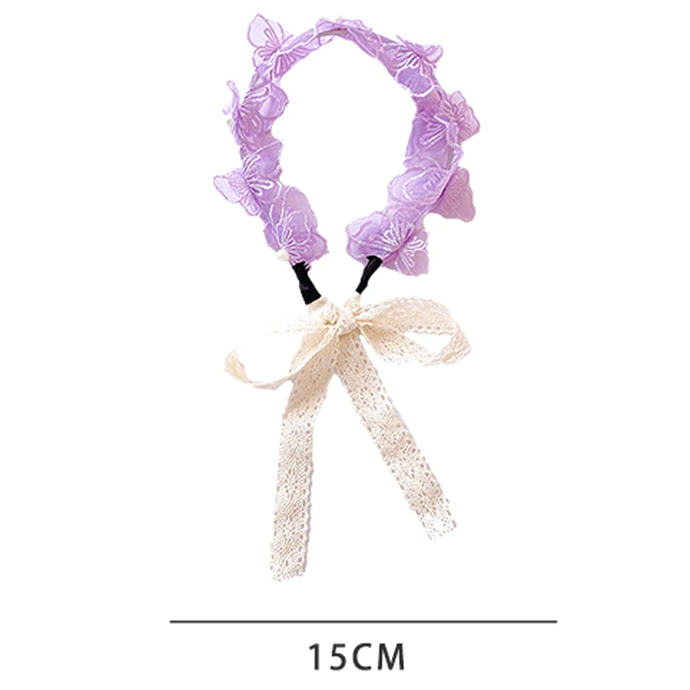 

Baby Girl Hair Accessories Braided Hair Band Bowknot Headdress Cute Streamer Ribbon Headband