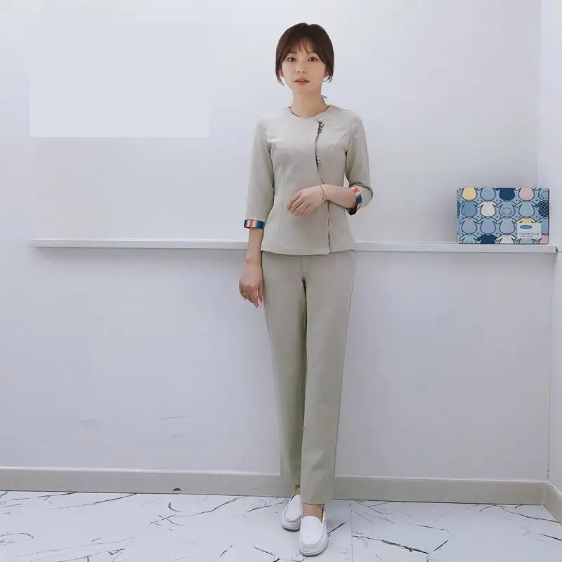 Рабочая одежда для салона красоты Женский гостиничный стиль униформа приема в