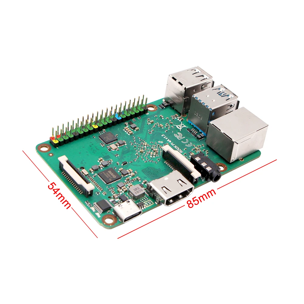 Плата Rockchip ROCK PI 4A V1.4 шестиядерная SBC/одиночный компьютер совместимая с