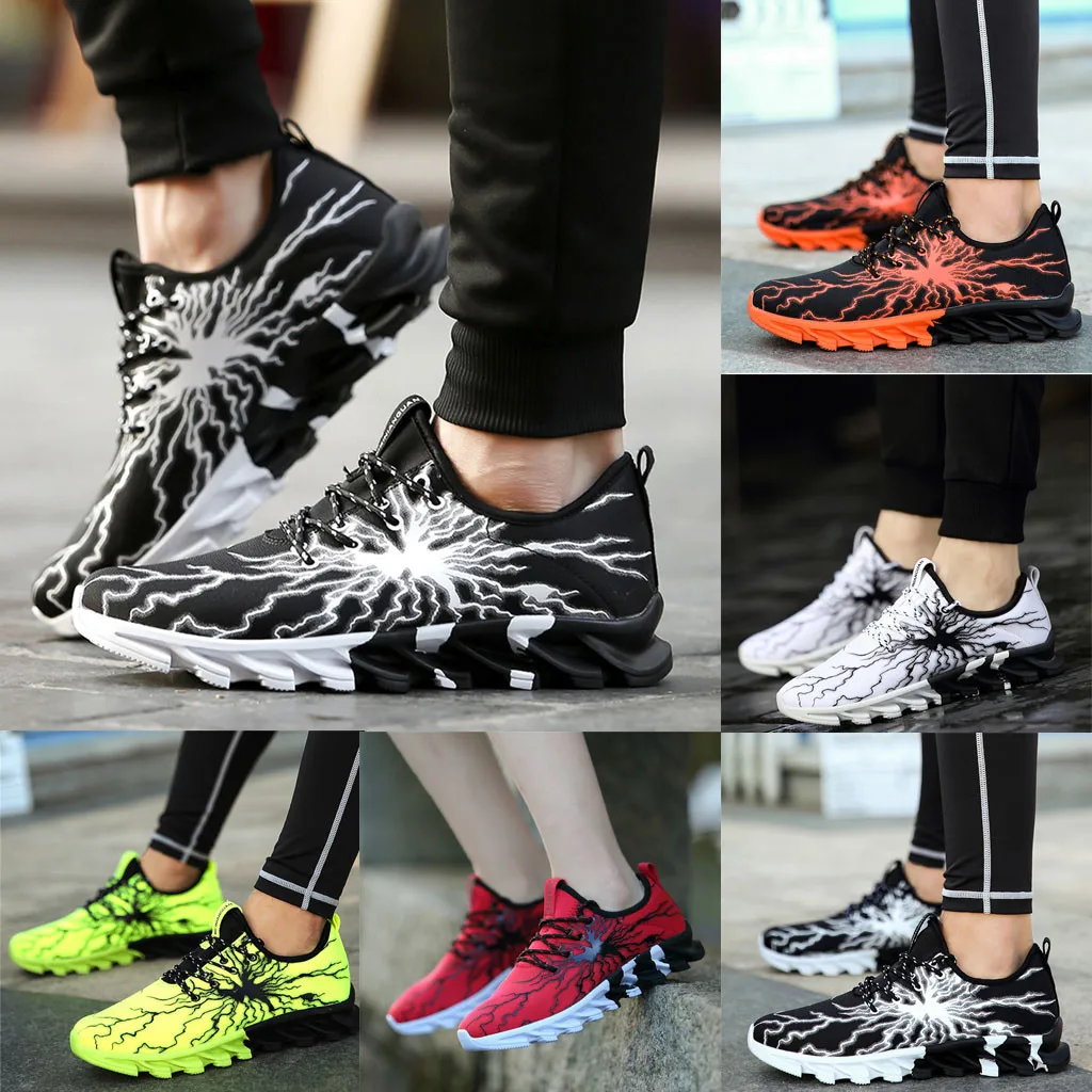 

SAGACE Fashion Men Shoes Lace-up Sports Shoes Shock Absorption Wear Sneakers Men Shoes Couple Walking Sneakers Feminino Zapatos