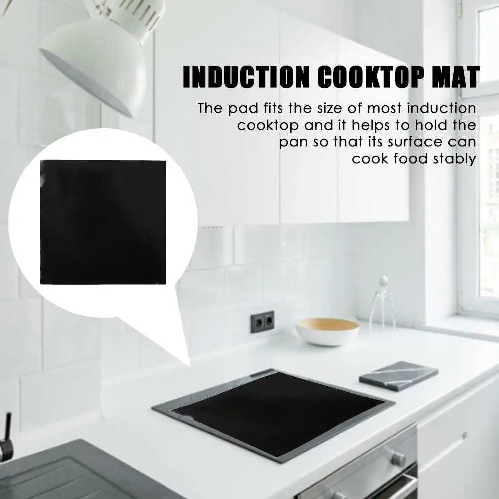 Ru: Защитная подушка для электромагнитной плиты индукционной плиты для готовки, непромокаемая кухонная силиконовая подставка для защиты от тепла