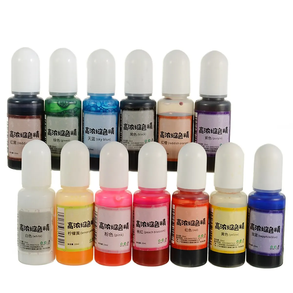 

Полимерный краситель, 13 цветов, разноцветный краситель, пигмент для смолы, быстросохнущая полимерная УФ-полимерная жидкость для рукоделия ...