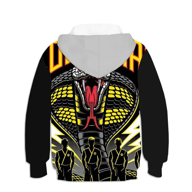 

Spring and autumn clothes Cobra kai Costume 3d print Hoodie Fashion cool boys Hoodies Jackets Long Sleeve Sweatshirts Top 4T-5XL
