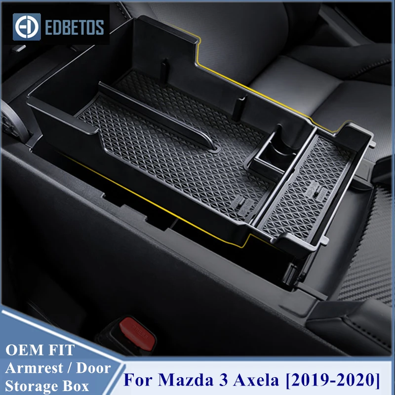 Caja de consola Central de coche, contenedor de palés de almacenamiento multifunción Central, accesorios para Mazda 3 Axela 2019 2020