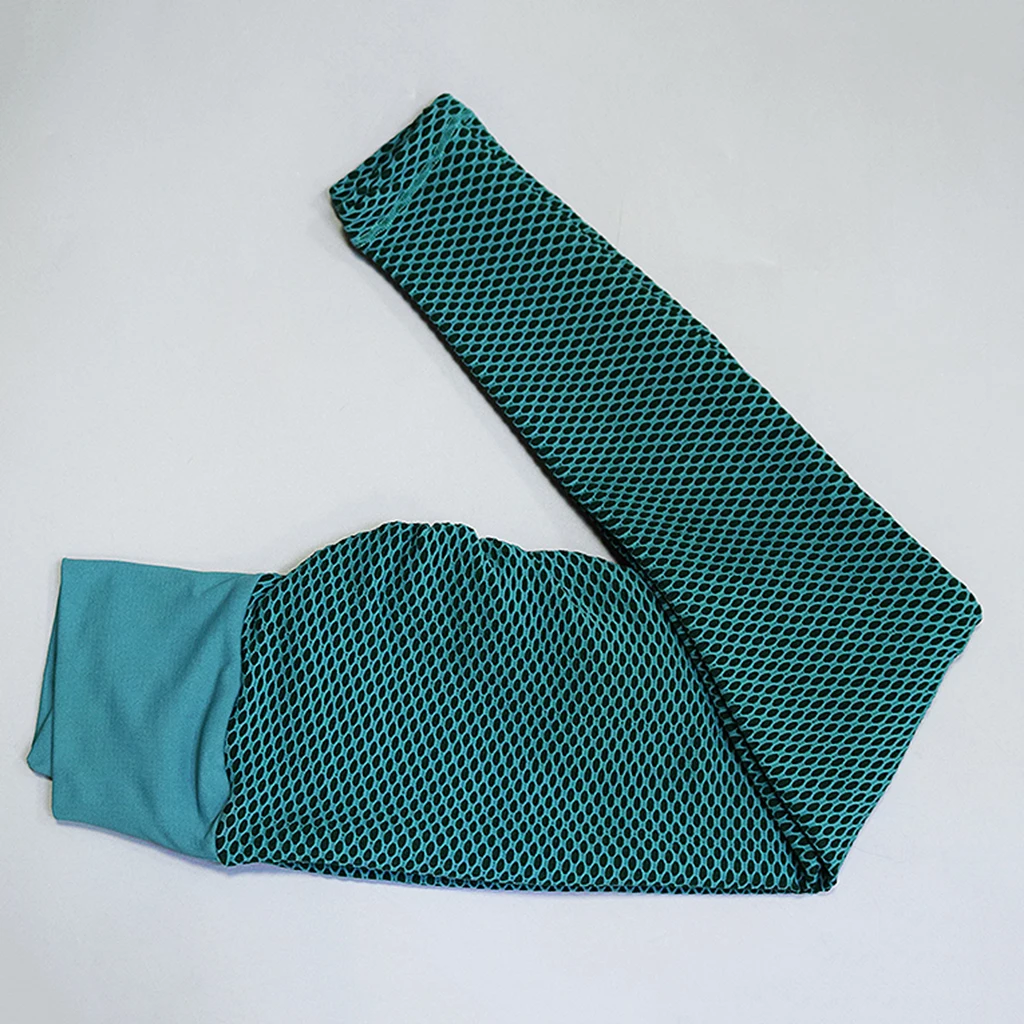 

Women Textured High-waisted Yoga Pants Running Dancing Gym Exercise Leggings Sports Slimming Built Tights Pants S/M/L