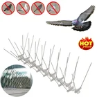 Шипы для отпугивания птиц из нержавеющей стали, экологически чистый инструмент для сдерживания голубей, сов, маленьких птиц
